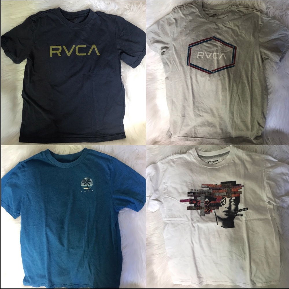 RVCA VANS VOLCOM - BOYS T-shirt bundle | LARGE